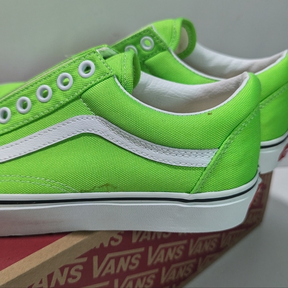 Vans Old Skool (Neon) Green Gecko/Tr White - Picture 4 of 9